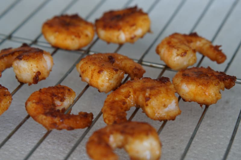 crispy pan fried shrimp