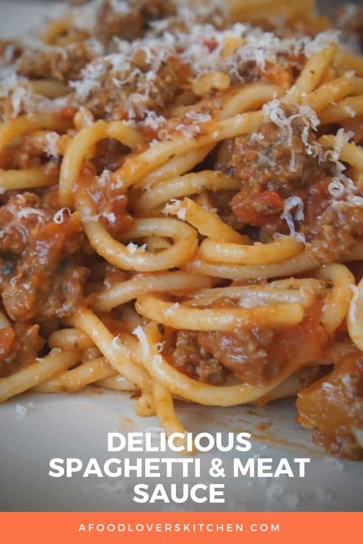 Homemade Spaghetti & Meat Sauce A Food Lover's Kitchen