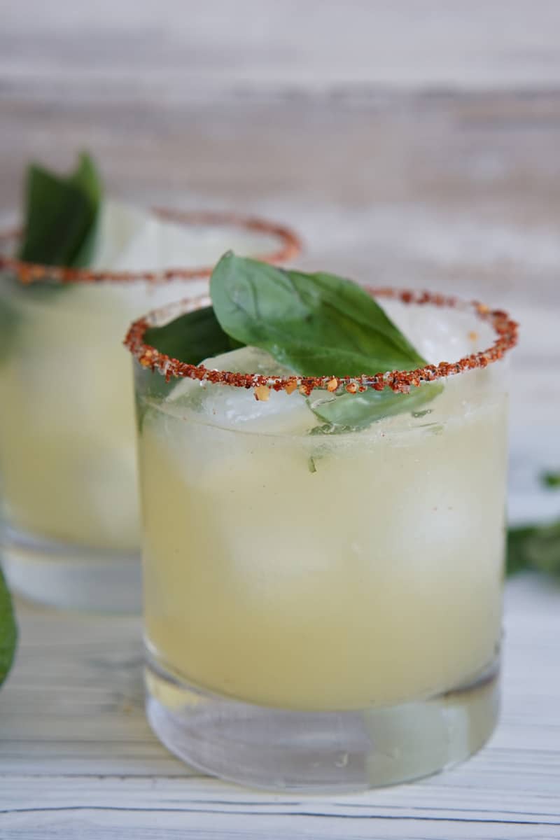 Smoky Basil Mezcal Cocktail