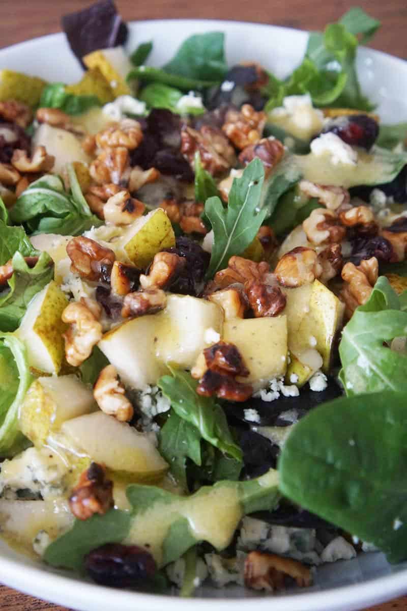 Pear & Gorgonzola Salad - A Food Lover's Kitchen