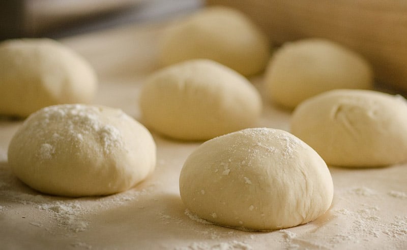 pizza dough ready to roll out
