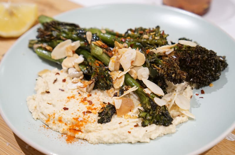 Roasted Broccoli & Hummus A Food Lover's Kitchen