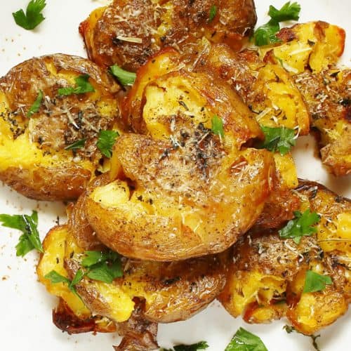 smashed potatoes