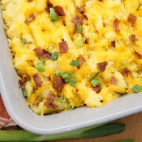 Loaded Baked Potato Casserole - A Food Lover's Kitchen