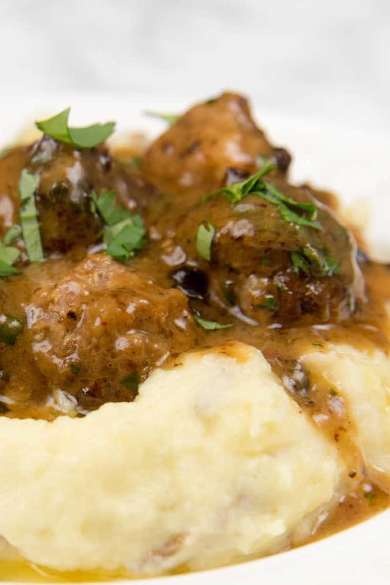 Easy Meatballs And Mashed Potatoes A Food Lovers Kitchen