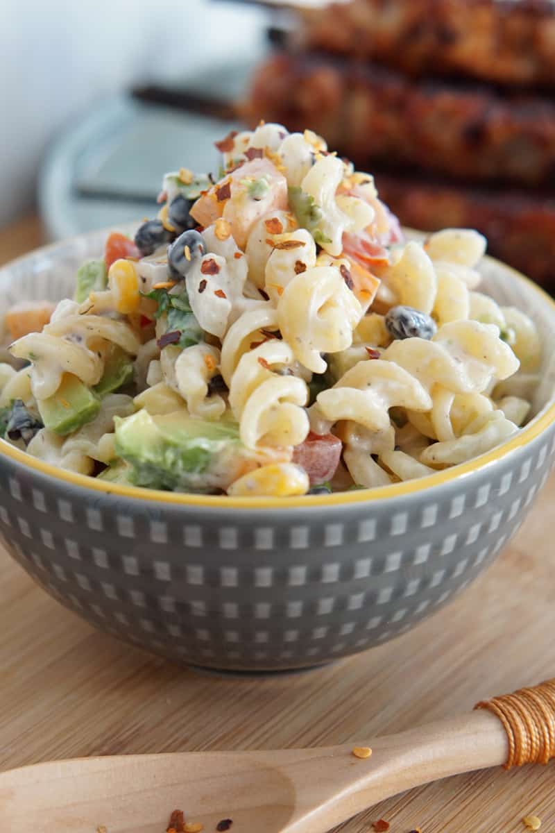 Corn & Black Bean Pasta Salad - A Food Lover's Kitchen