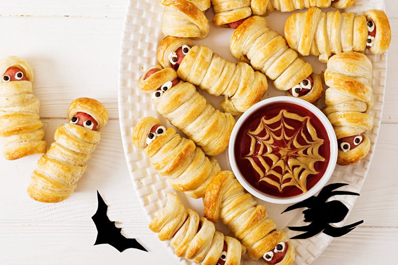 Halloween Hot Dog Mummies A Food Lover S Kitchen