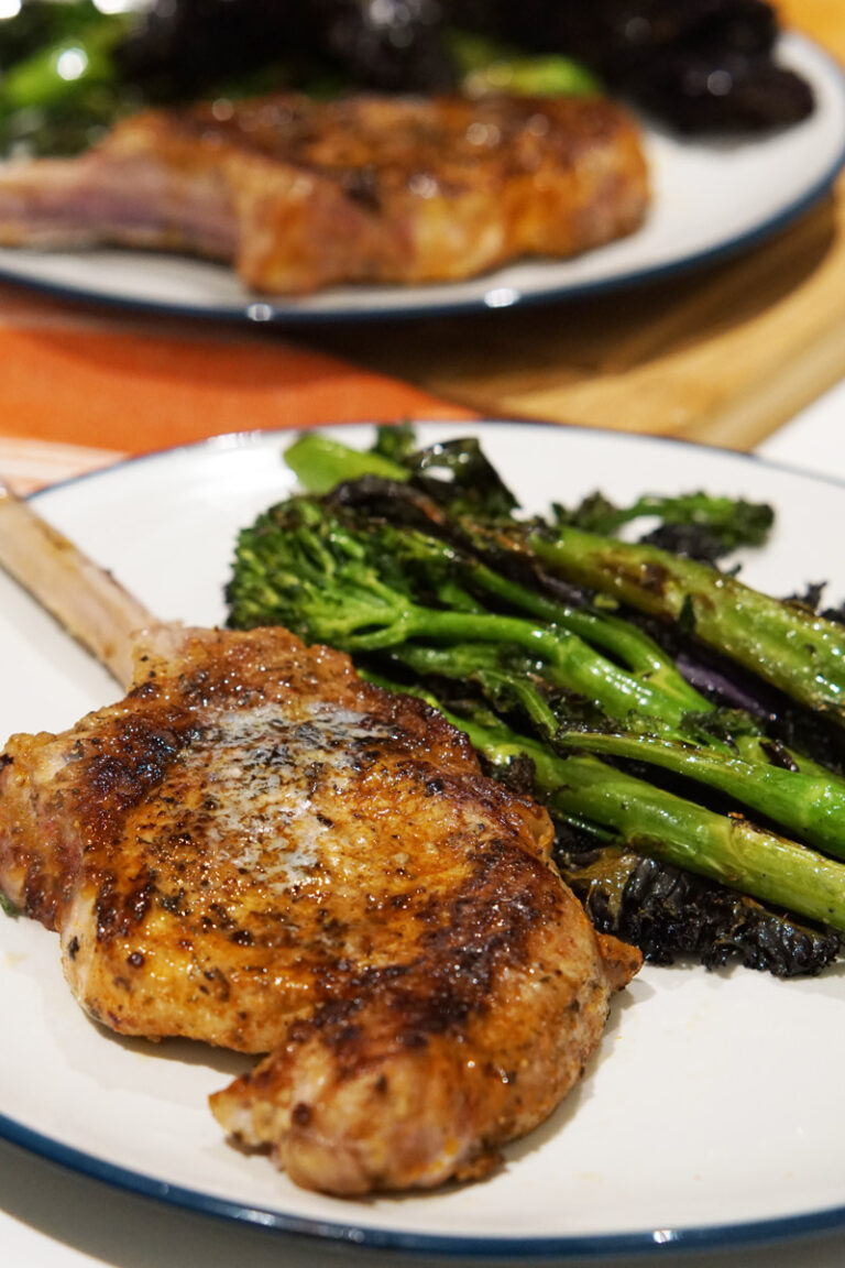 OvenBaked Tomahawk Pork Chops A Food Lover's Kitchen