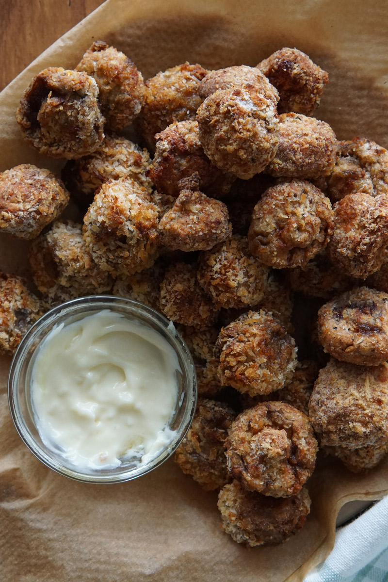 Crispy Baked Breaded Mushrooms - A Food Lover's Kitchen