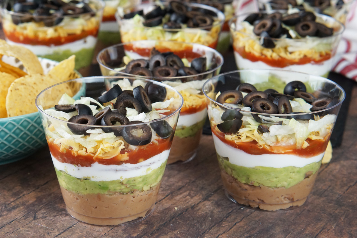 7 layer dip cups