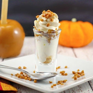Apple Betty dessert shooter