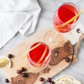 Cranberry French 75