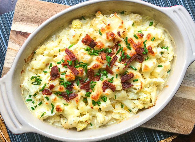 loaded cauliflower casserole
