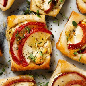 Pear and goat cheese tart