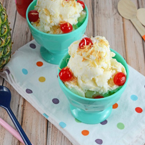 Pina colada ice cream
