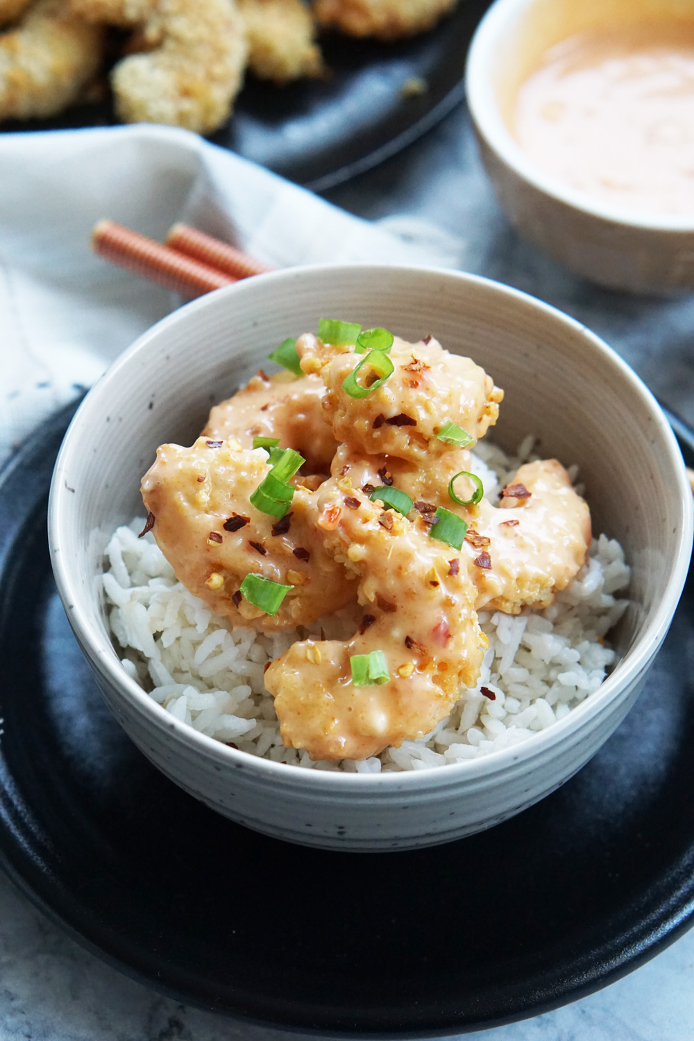 bang bang shrimp and rice