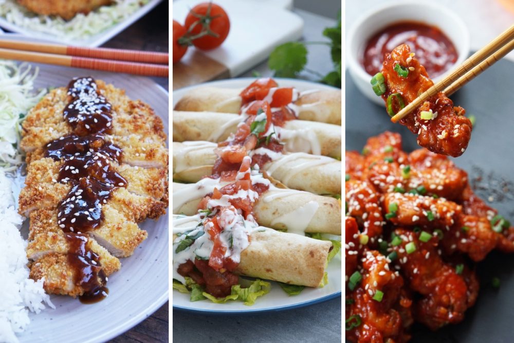 katsu, flautas and Korean fried chicken