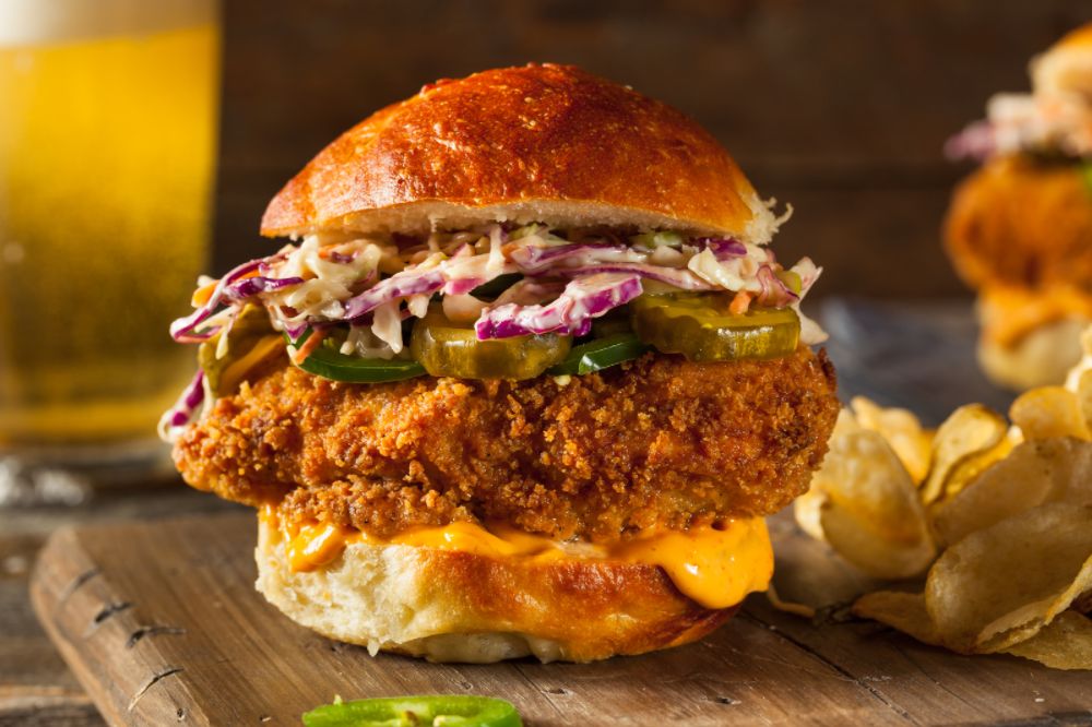 Air Fryer Chicken Sandwich