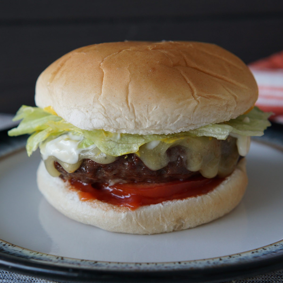 air fryer hamburger
