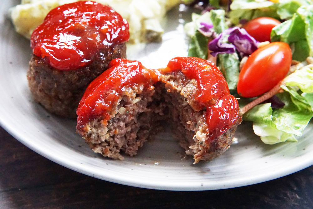 air fryer meatloaf bites