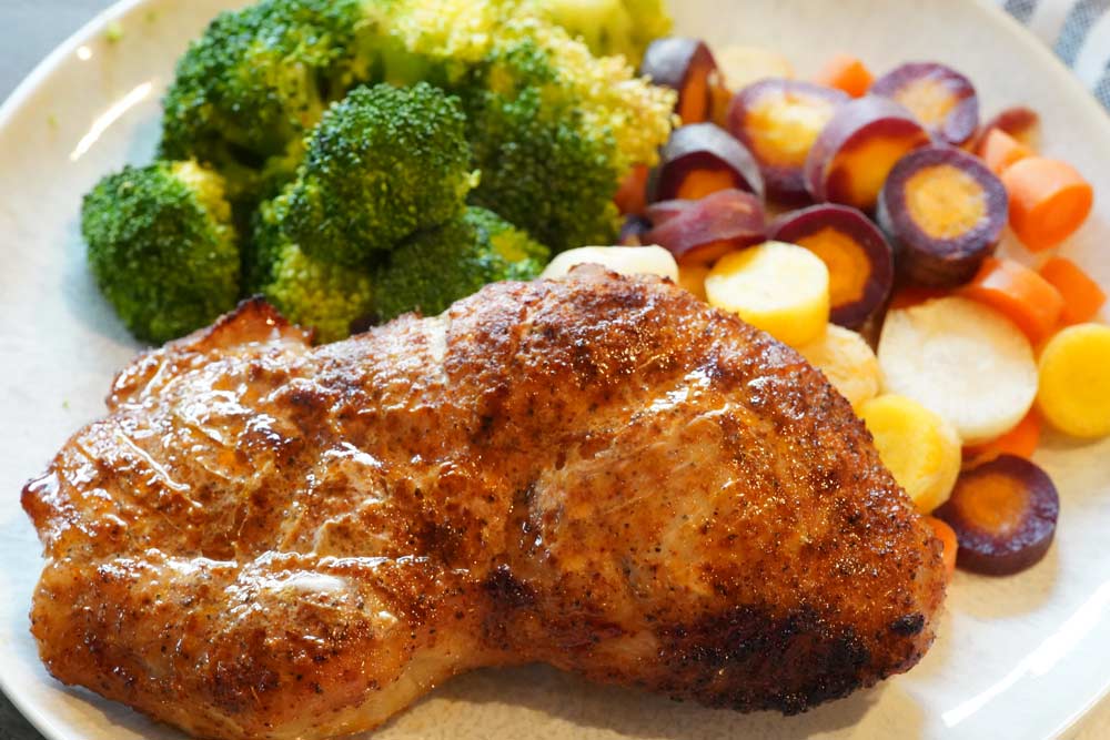 air fryer pork chops no breading