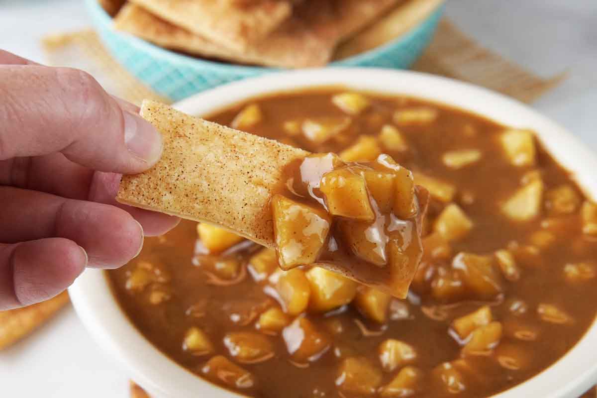 slow cooker apple pie dip
