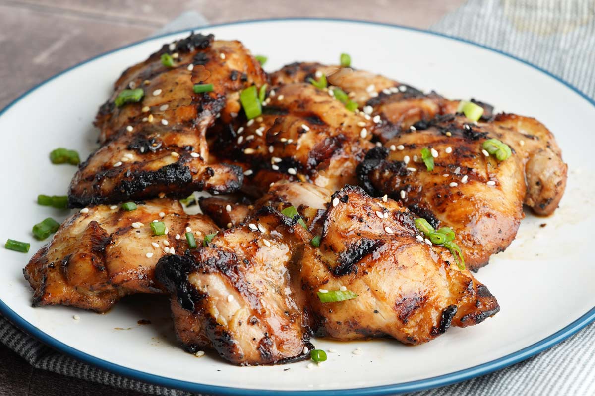 Asian marinated chicken thighs