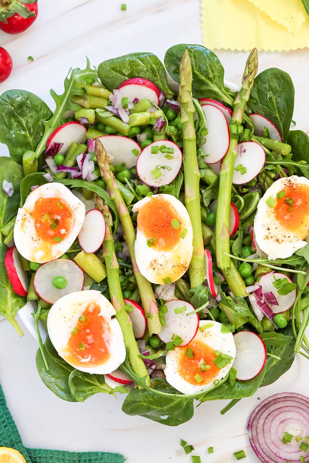 Asparagus and pea salad