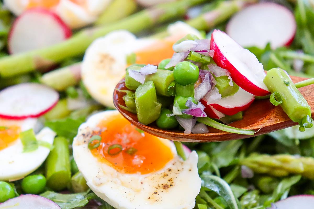 Asparagus and pea salad