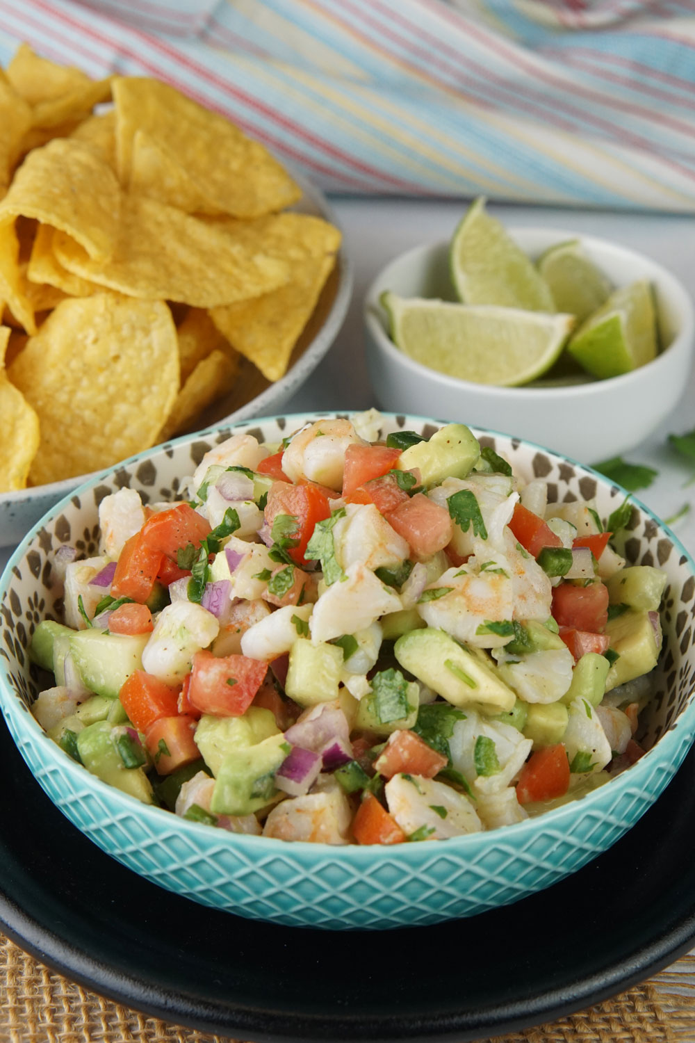 Avocado shrimp salsa