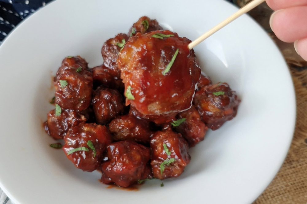 BBQ bacon meatballs