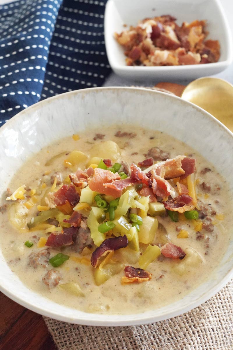 bacon cheeseburger soup