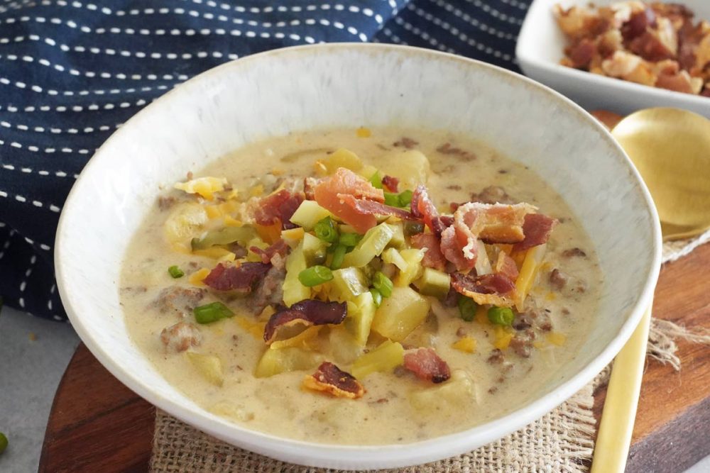 bacon cheeseburger soup