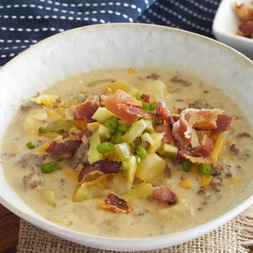 bacon cheeseburger soup