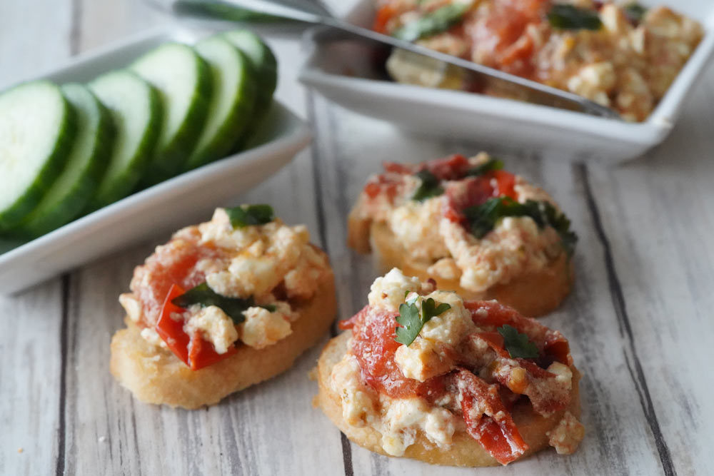 baked feta tomato dip