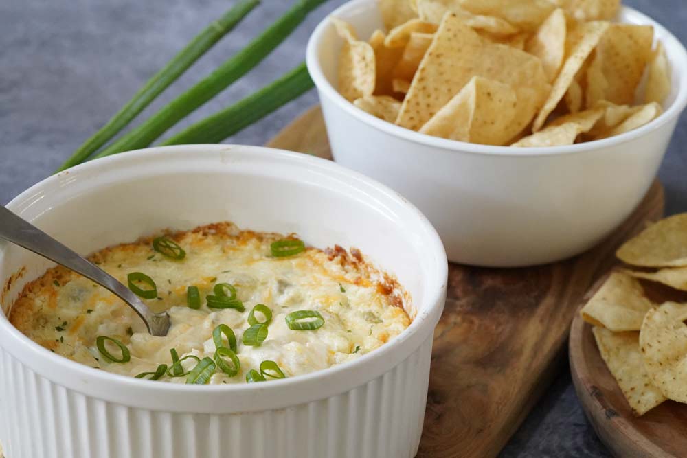 baked green chili dip