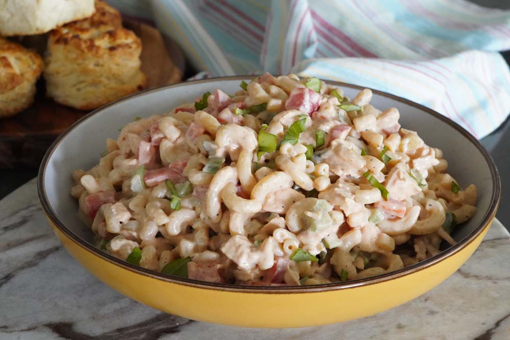 bbq chicken mac salad