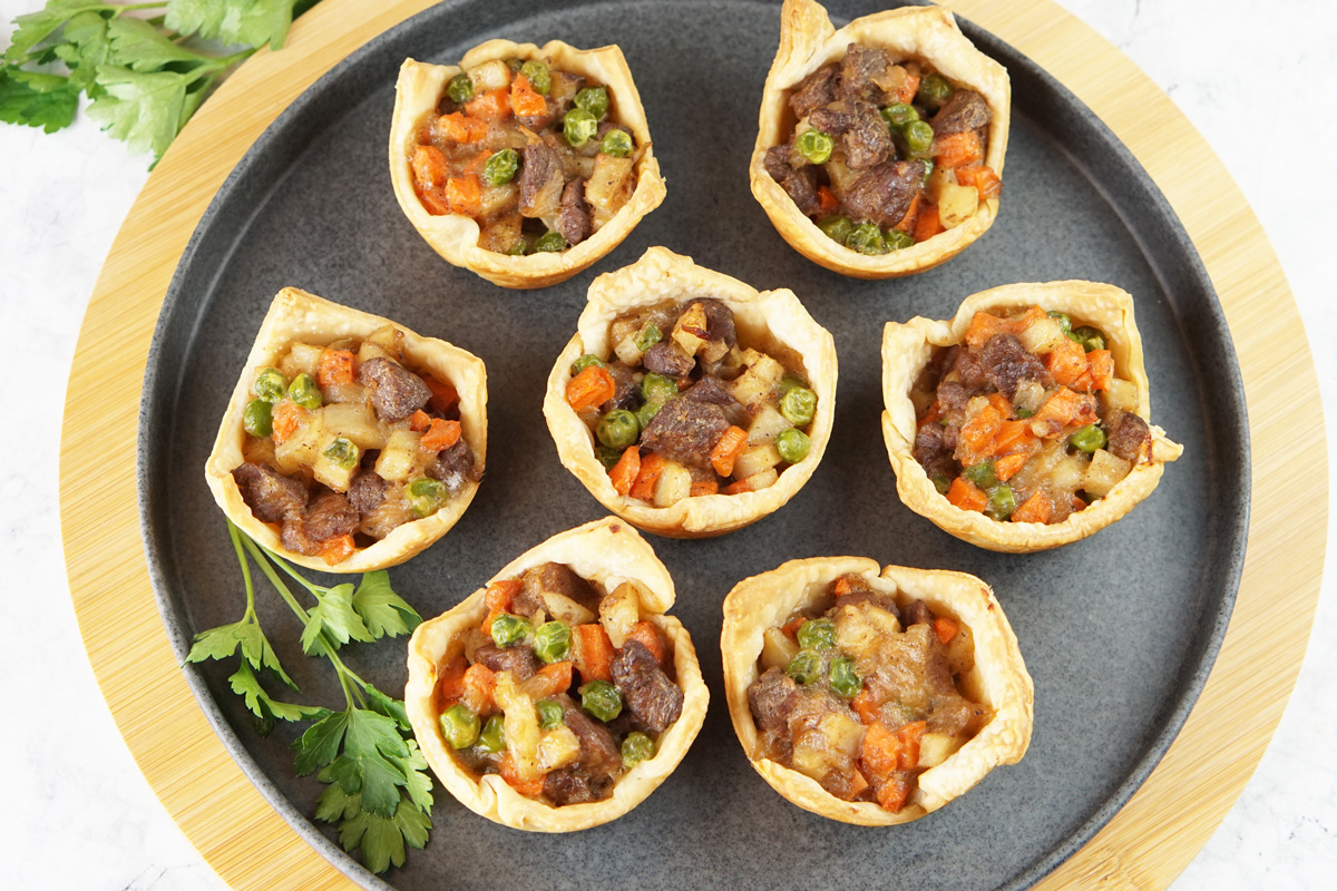 Beef and potato pies