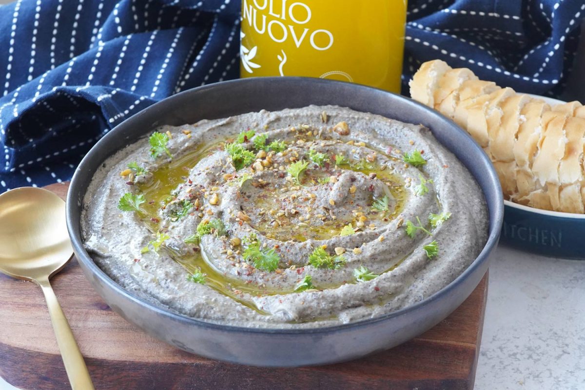 black lentil dip