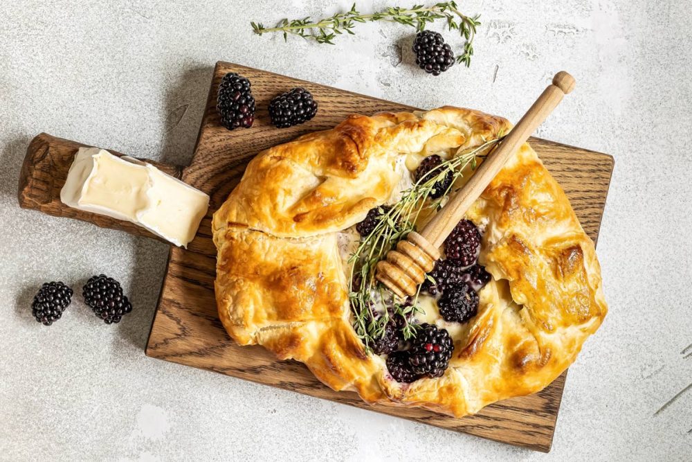 brie and blackberry galette