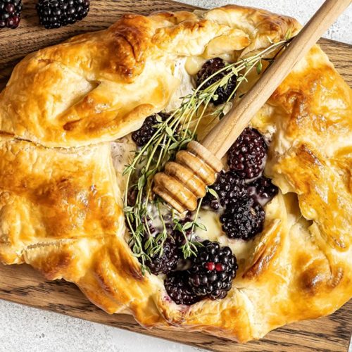 brie and blackberry galette
