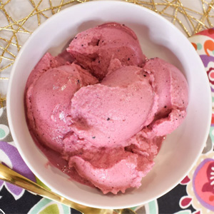 Blueberry lemon sorbet