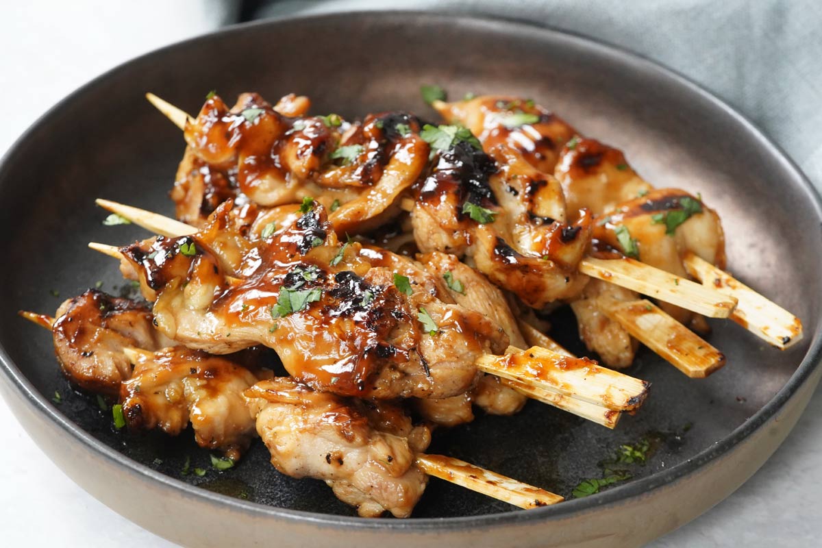 bourbon chicken skewers