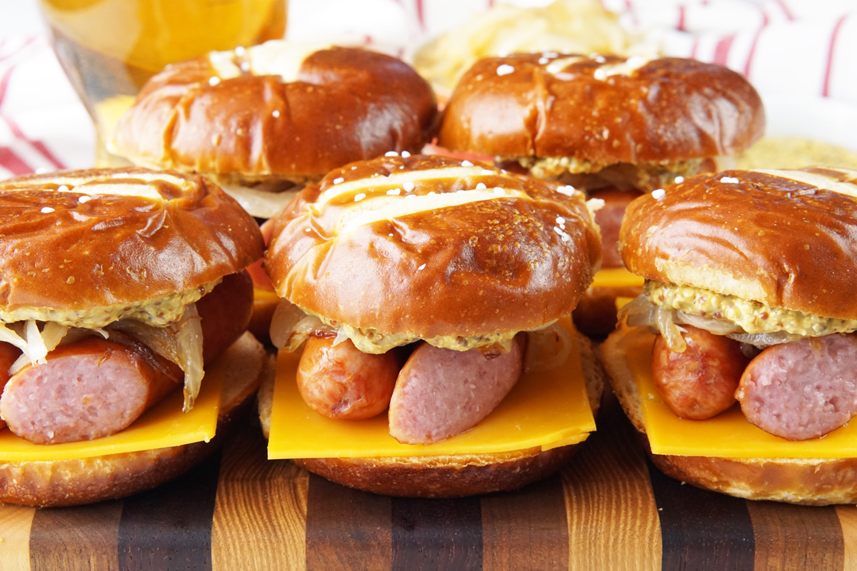bratwurst slider