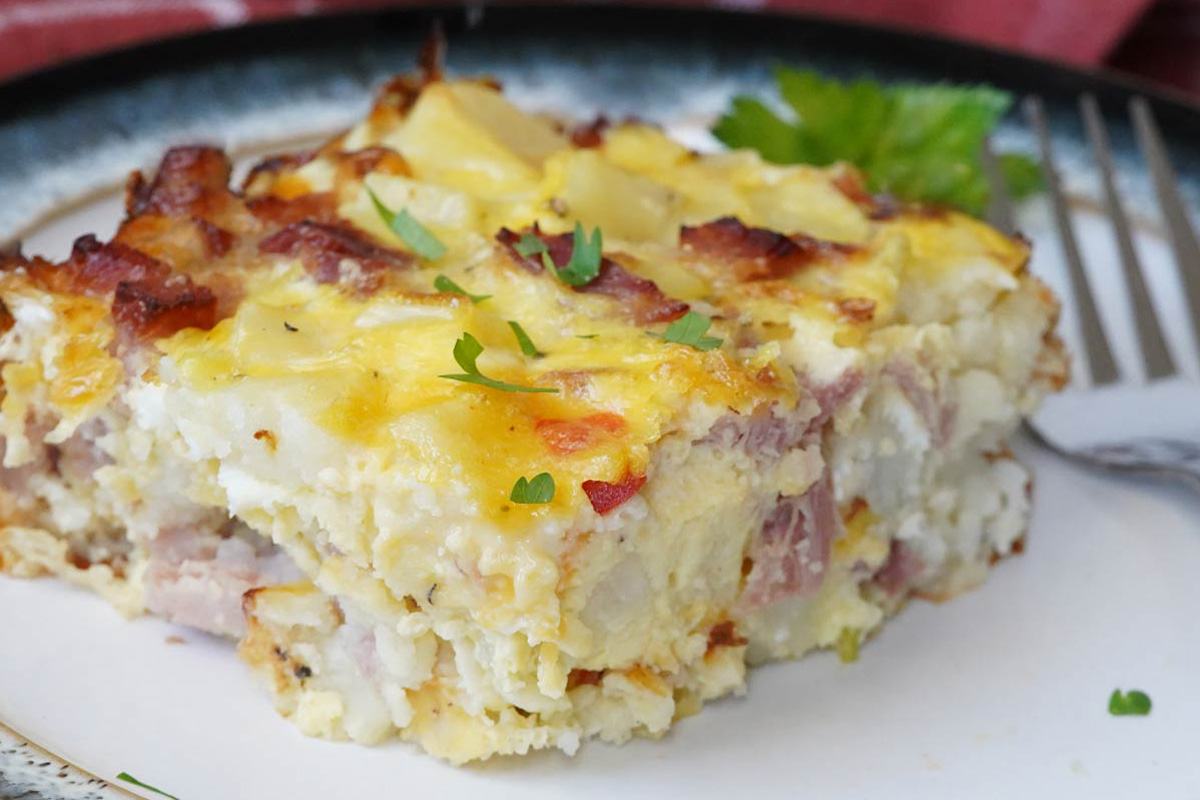ham and potato breakfast casserole