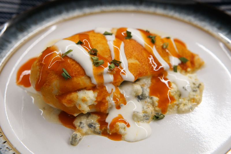 Buffalo stuffed chicken