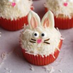 Bunny snowball cupcakes