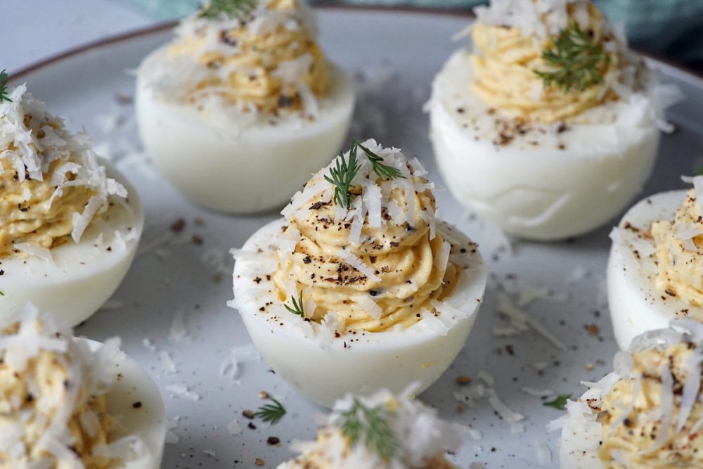 Cacio e Pepe Deviled Eggs