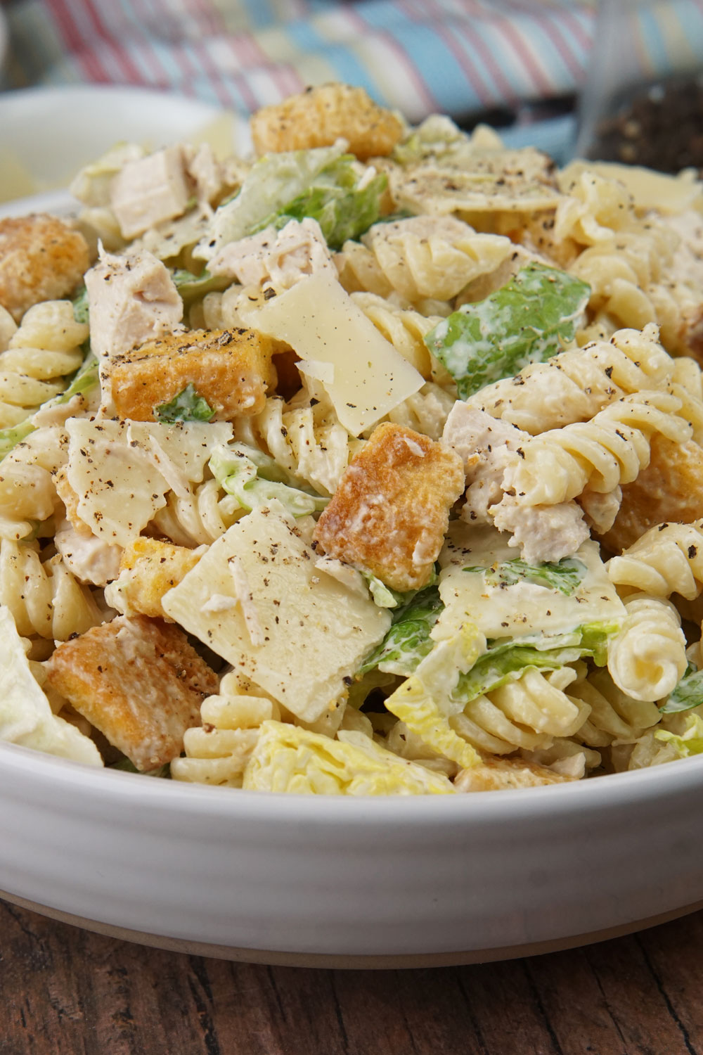 chicken caesar pasta salad