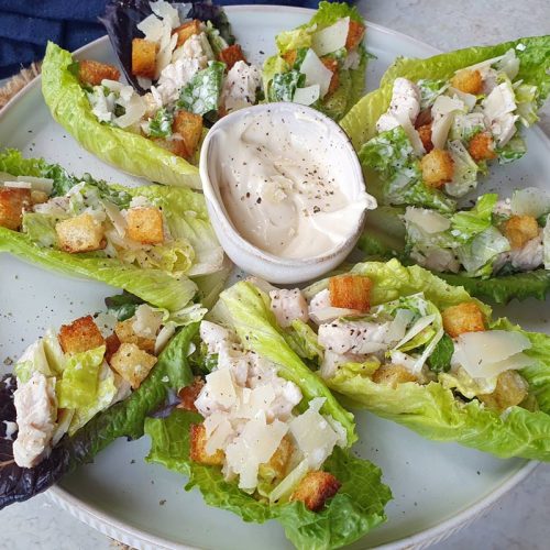 caesar salad lettuce cups